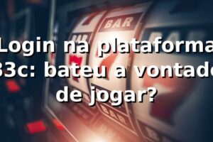 Login na plataforma 83c: bateu a vontade de jogar? ⚽🎲